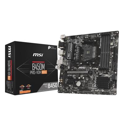 MOTHERBOARD MSI B450M PRO-VDH MAX (AM4)