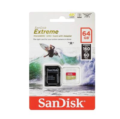 MEMORIA MICROSD SANDISK 64GB EXTREME 4K V30