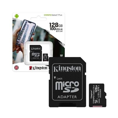 MEMORIA MICROSD KINGSTON 128GB 100MB/S CANVAS SELE