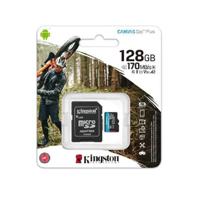 MEMORIA MICRO SD KINGSTON 128GB CANVAS GO! PLUS 170MB/s